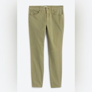 Market & Spruce Mid Rise Skinny Chino Ankle Pant Size 0 petite Light Olive Green